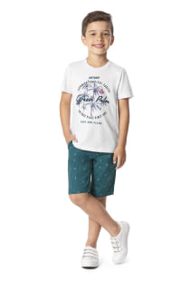Conjunto menino malwee infantil camiseta e bermuda