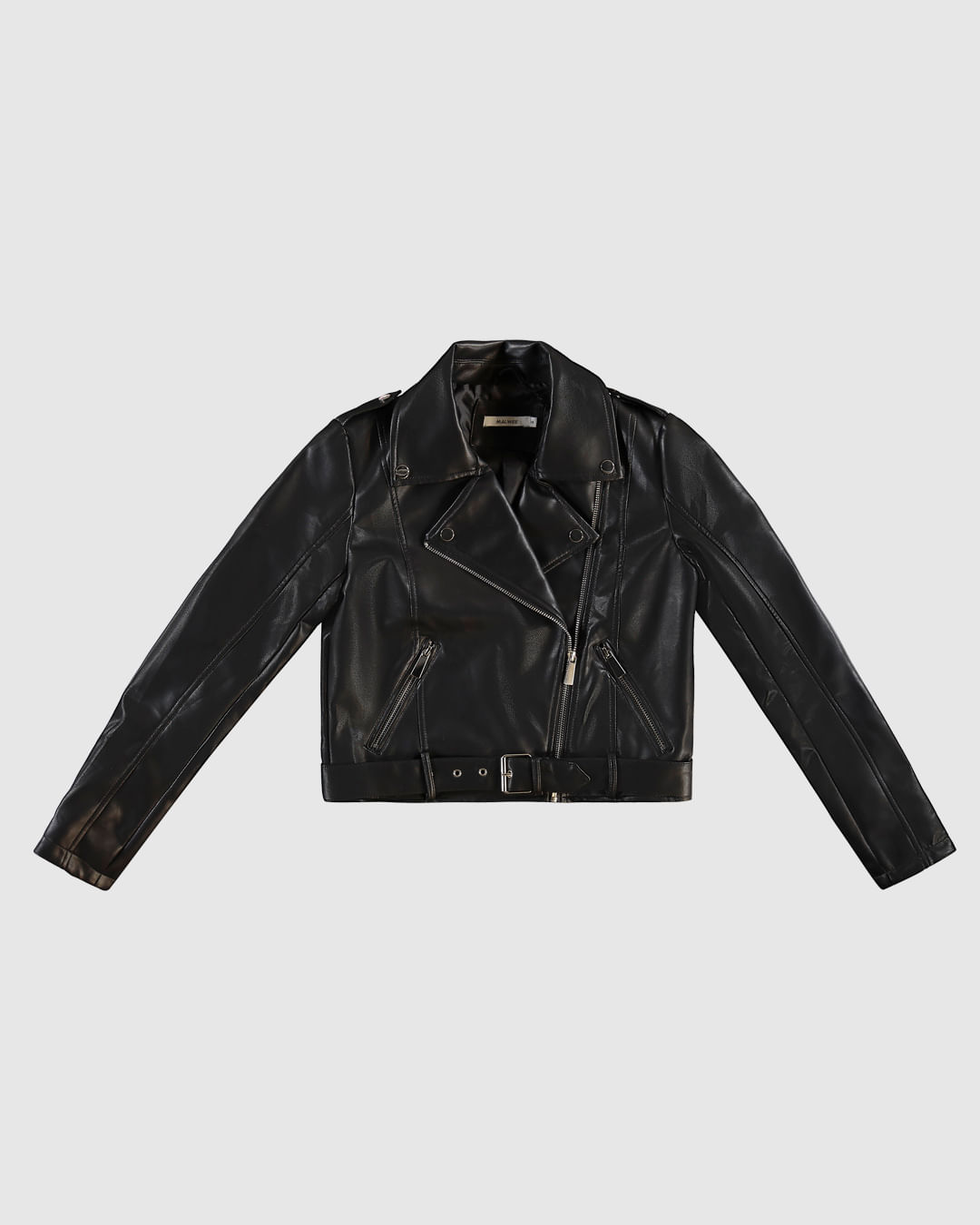 Jaqueta Menina Perfecto Com Cinto Em Corino Malwee Kids - Imagem 2