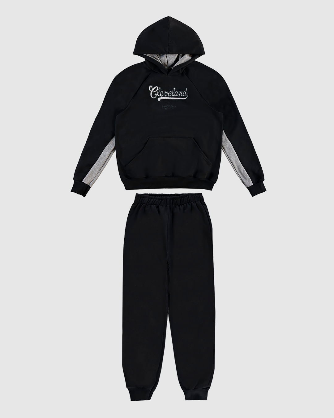 Conjunto Menino Blusão Cleveland Em Moletom Flanelado Malwee Kids - Imagem 8