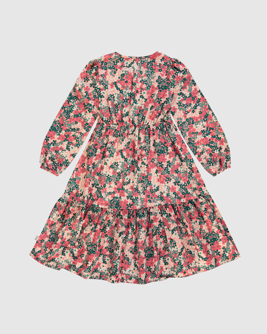 Vestido Infantil Marias Manga Longa Floral Em Viscose Malwee Kids - Imagem 6
