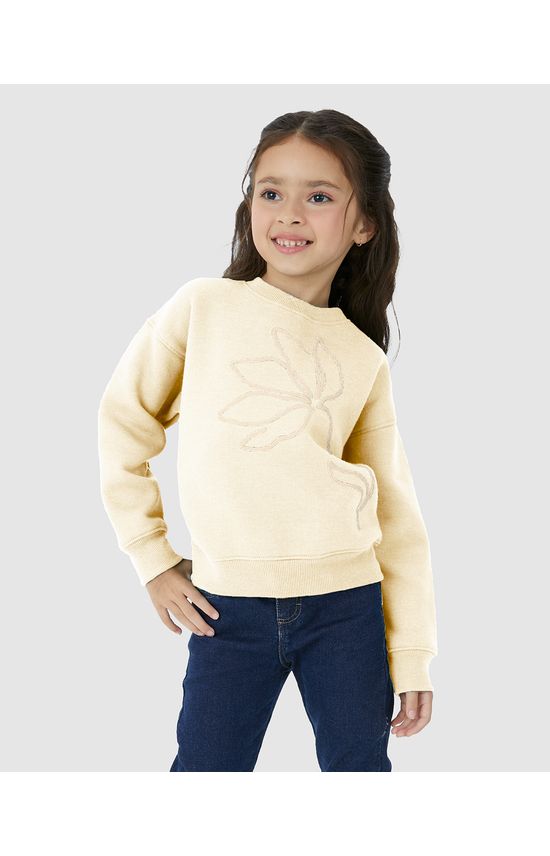 Blusão Infantil Menina Estampa Puff Em Moletom Comfy Flanelado Malwee Kids