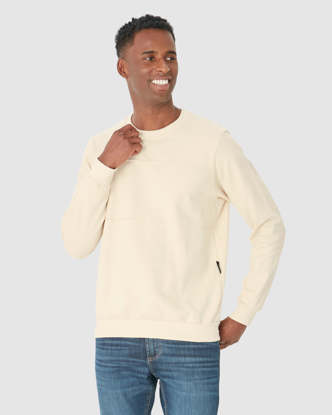 Blusão Masculino Nervura Frontal Em Moletom Flanelado