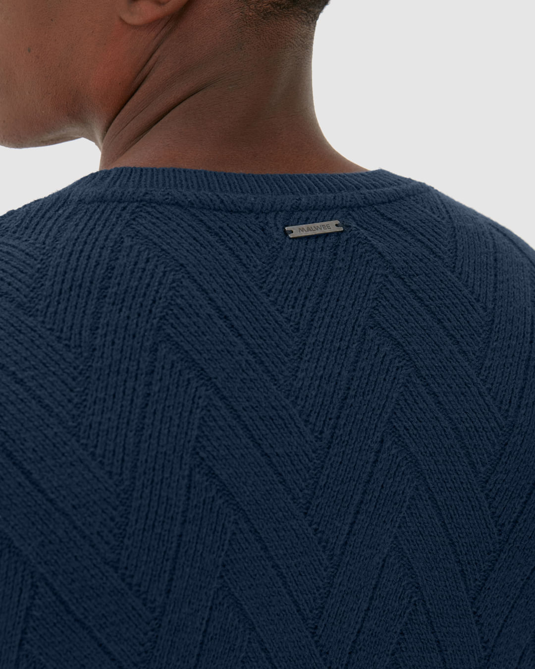 Suéter Masculino Gola Redonda Manga Longa Em Tricô Texturizado - Imagem 18