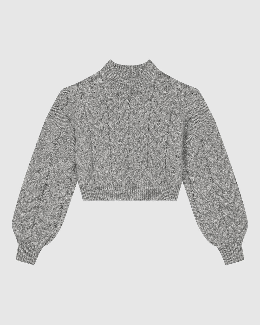 Suéter Feminino Gola Alta Em Tricô Trançado - ENFIM - Imagem 2