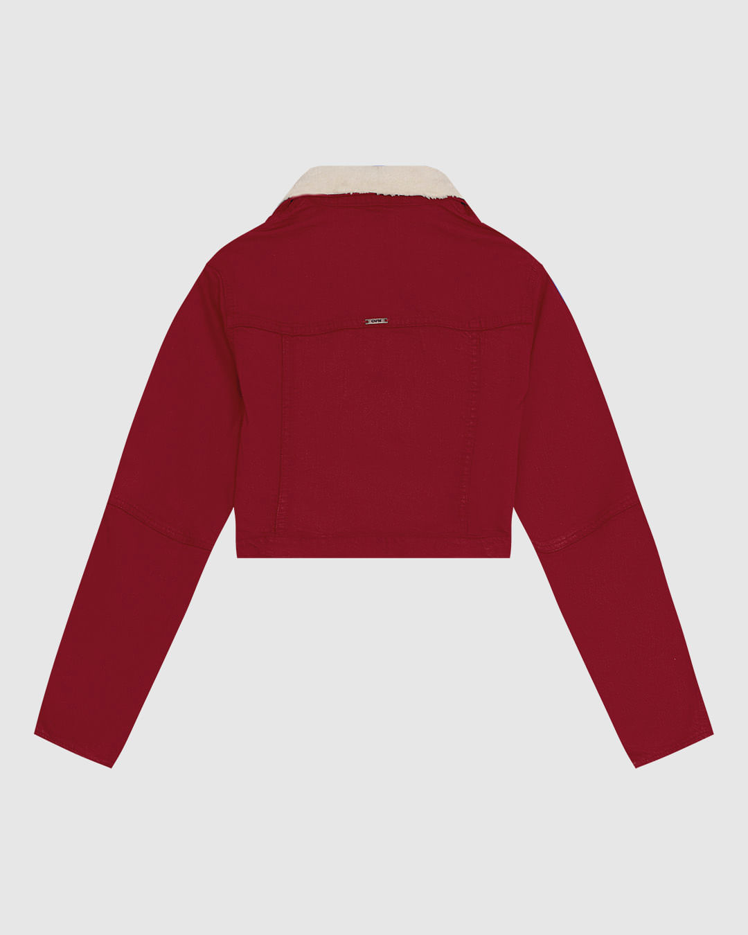 Jaqueta Cropped Feminina Gola Pelo Removível Em Sarja Com Elastano - ENFIM - Imagem 2