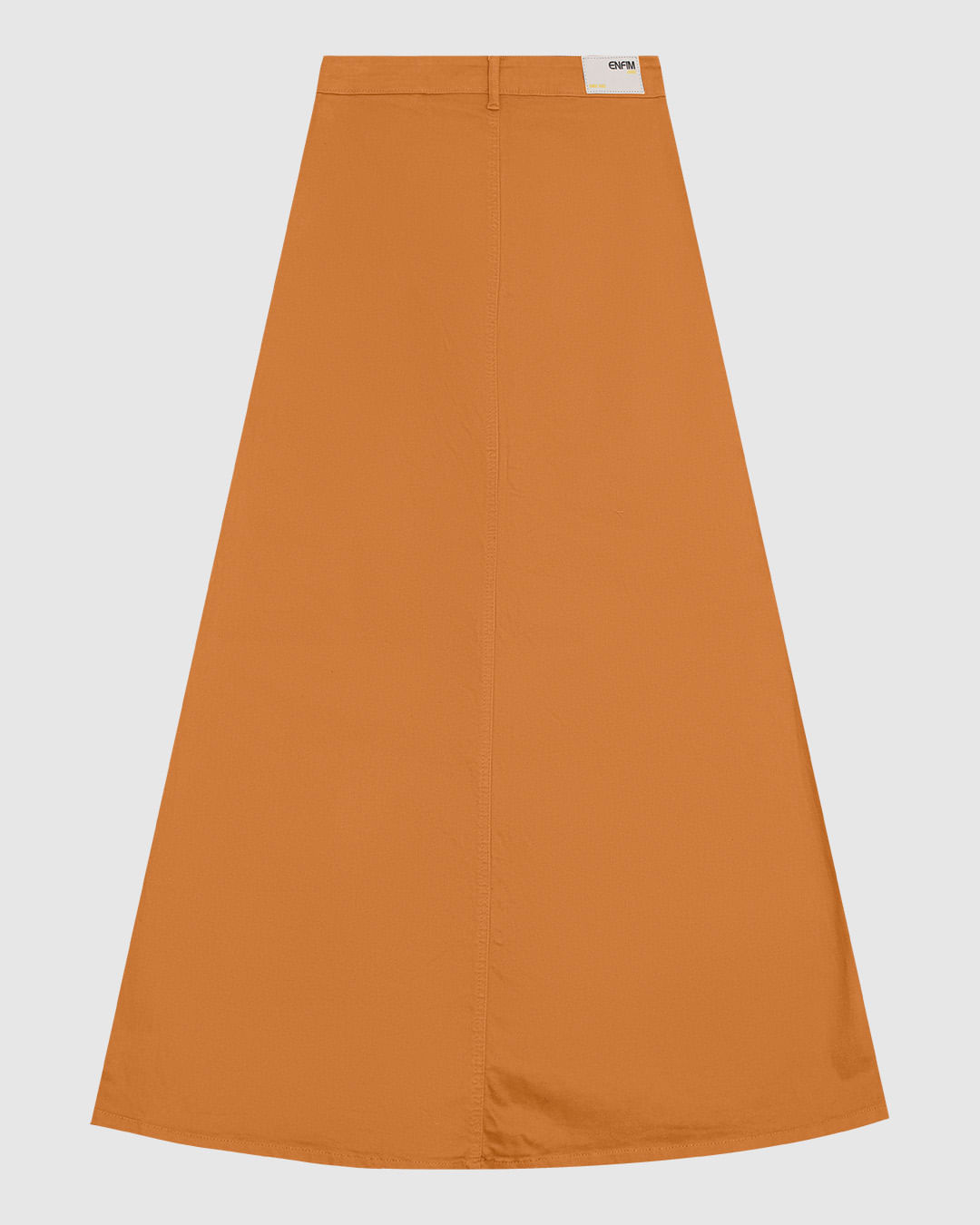 Saia Midi Feminina Cargo Fenda Frontal Em Sarja Com Elastano - ENFIM - Imagem 3