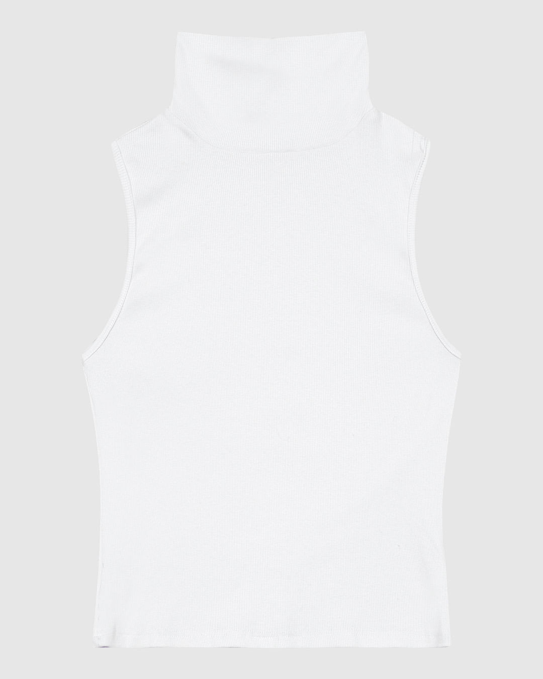 Blusa Básica Feminina Gola Alta Em Ribana - ENFIM