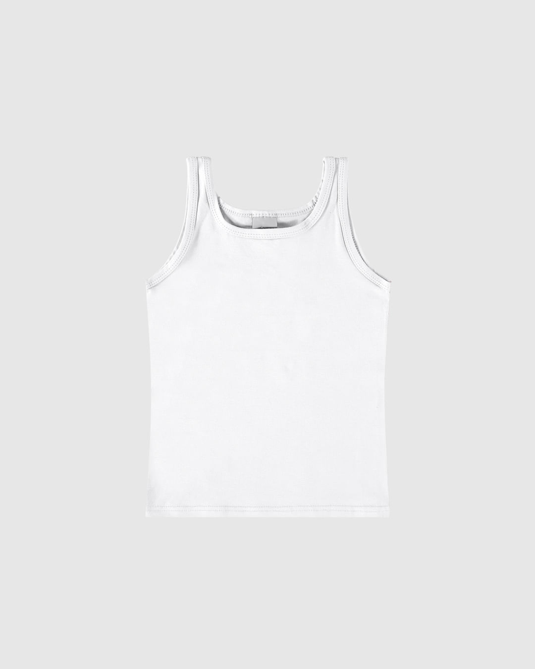 Regata Infantil Menina Alça Média Em Algodão Malwee Kids