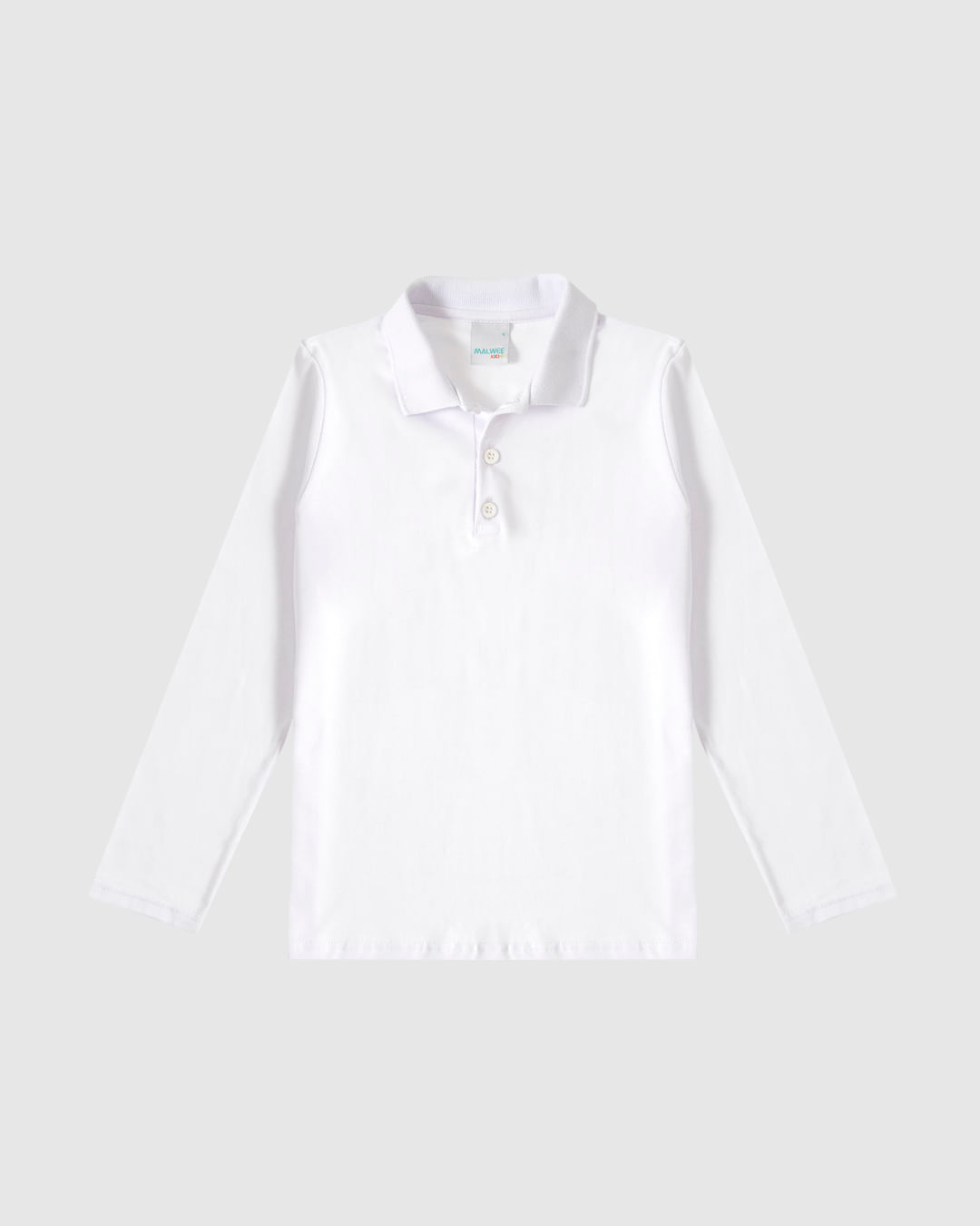 Camisa Polo Infantil Menino Manga Longa Em Algodão Malwee Kids