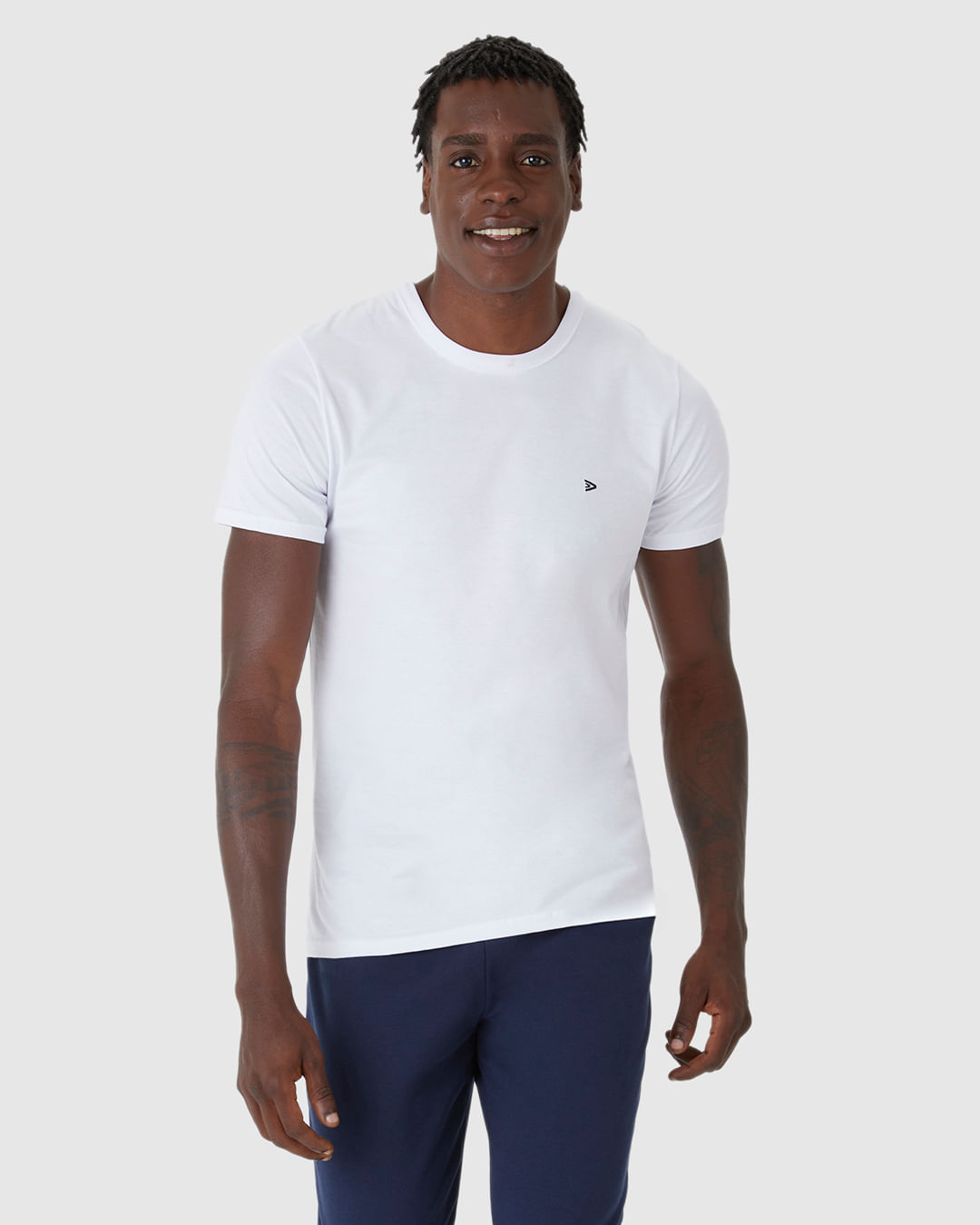 Camiseta Básica Masculina Slim Em Algodão - Imagem 26