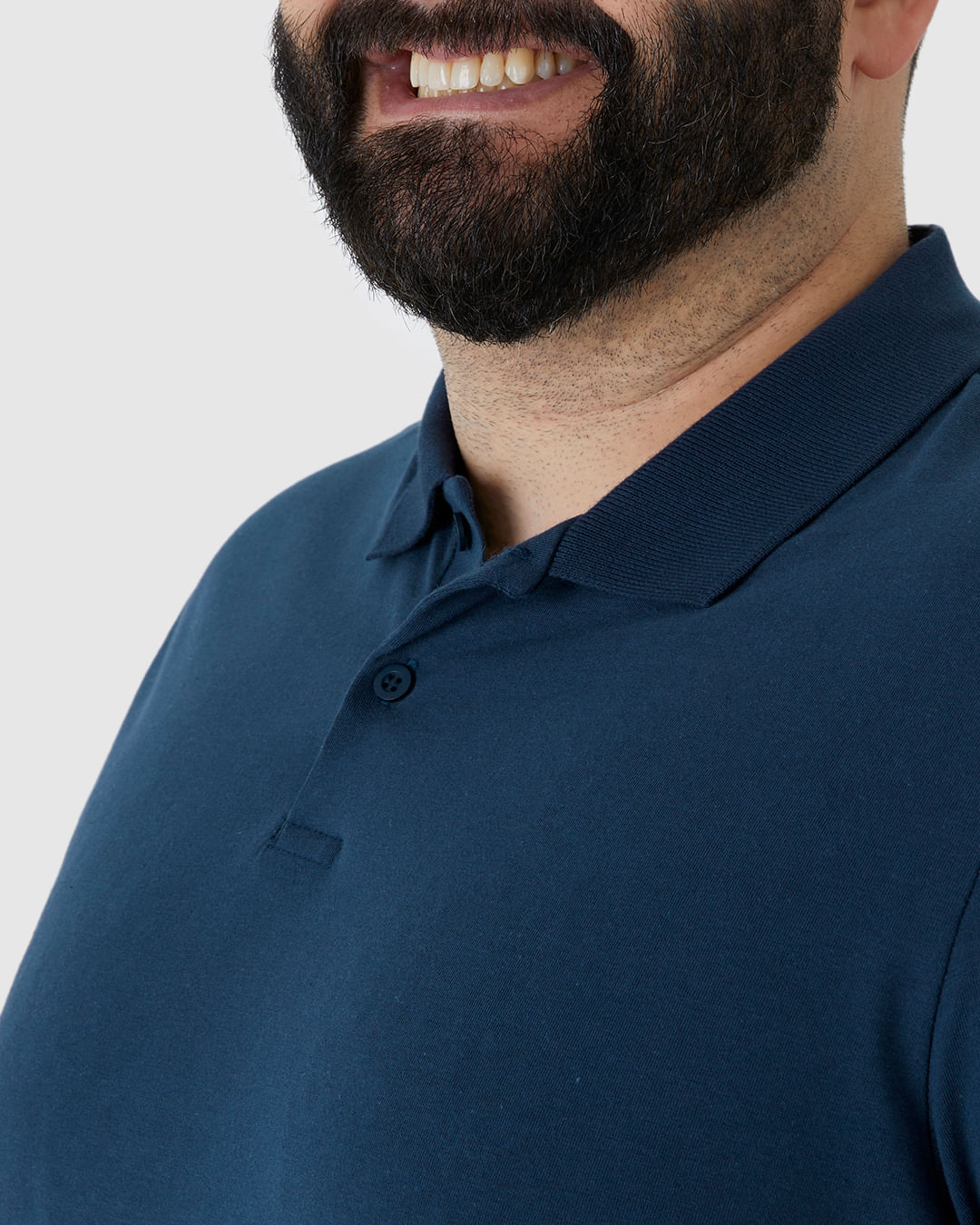 Camisa Polo Básica Masculina Plus Size Em Algodão - Imagem 8
