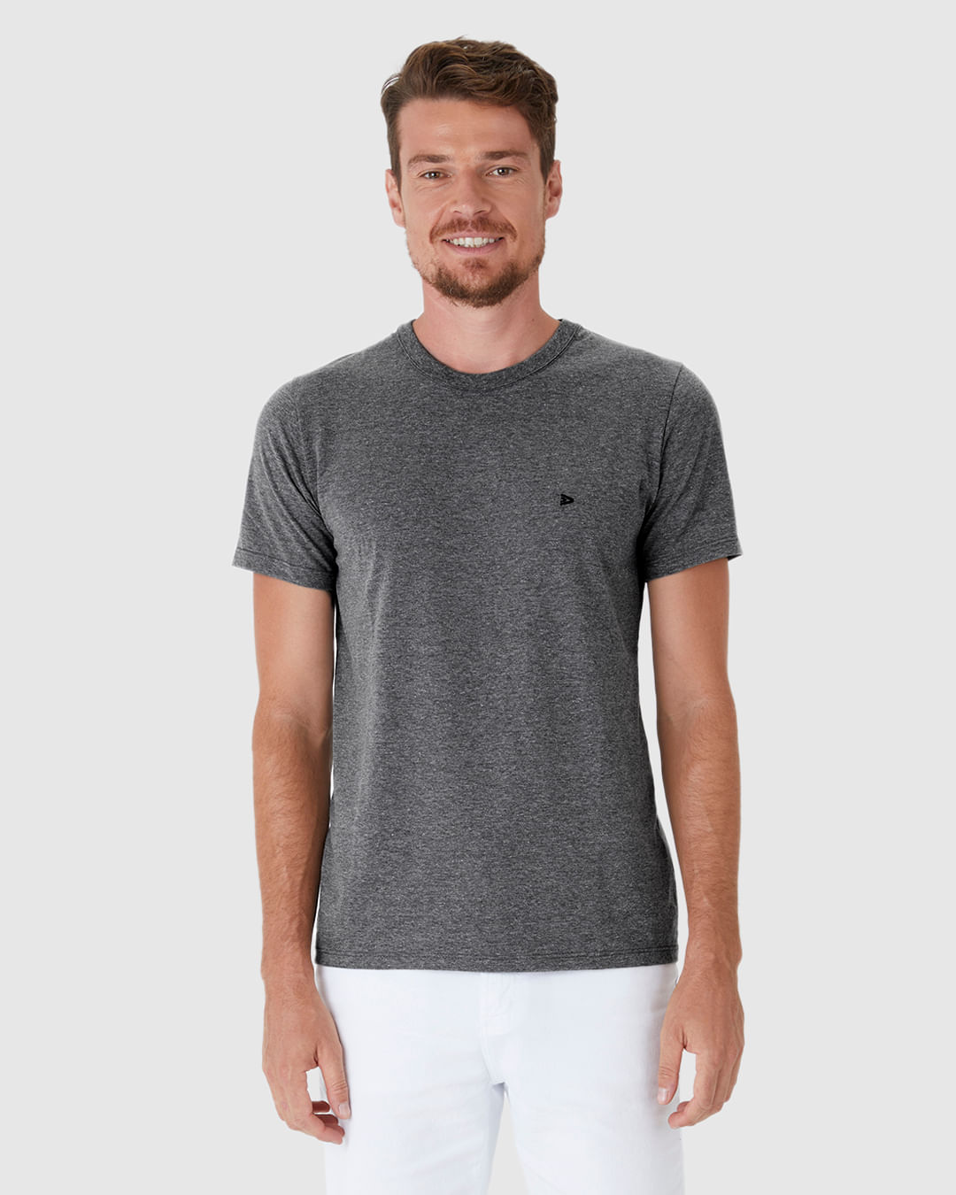 Camiseta Básica Masculina Slim Em Algodão - Imagem 14