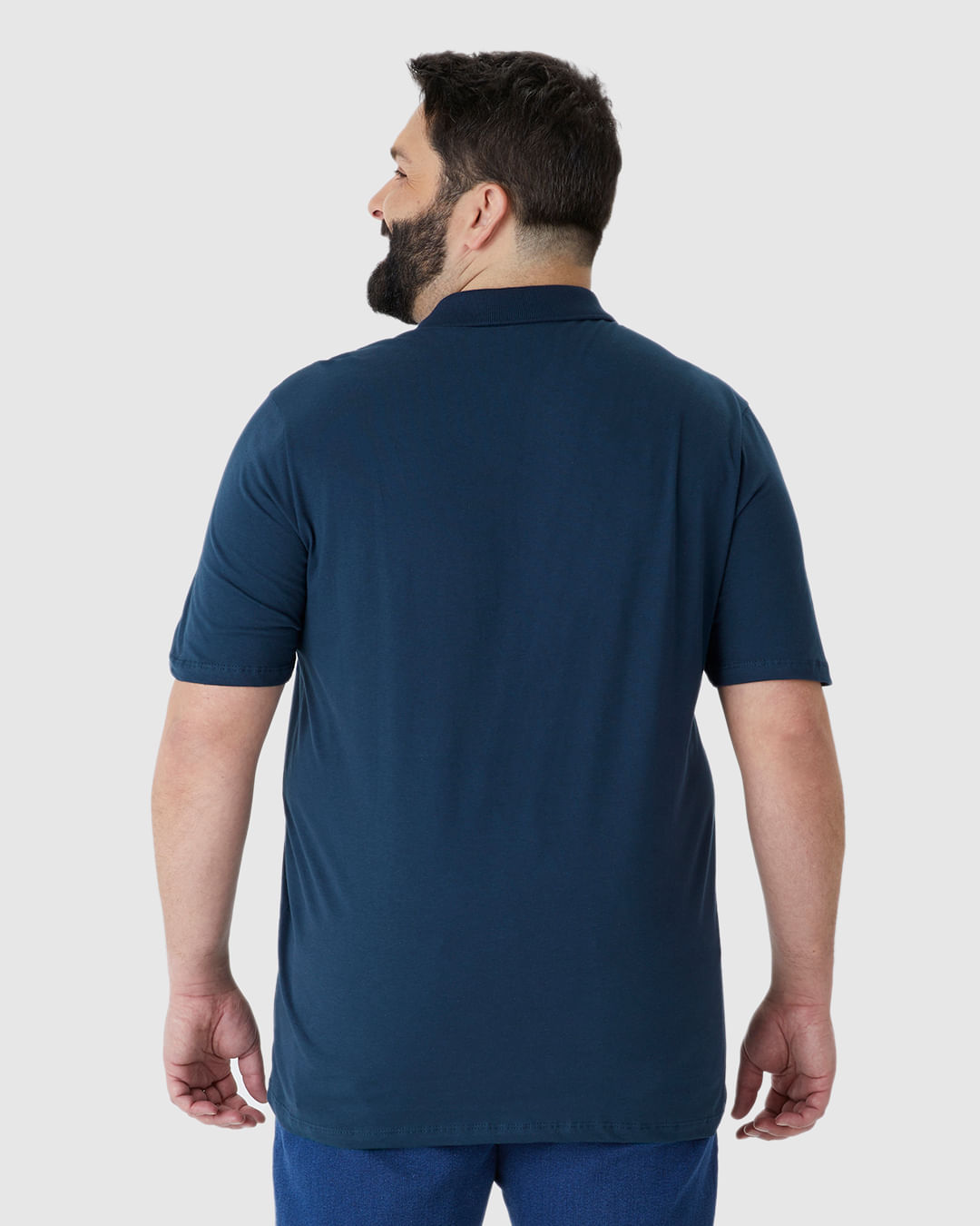 Camisa Polo Básica Masculina Plus Size Em Algodão - Imagem 10