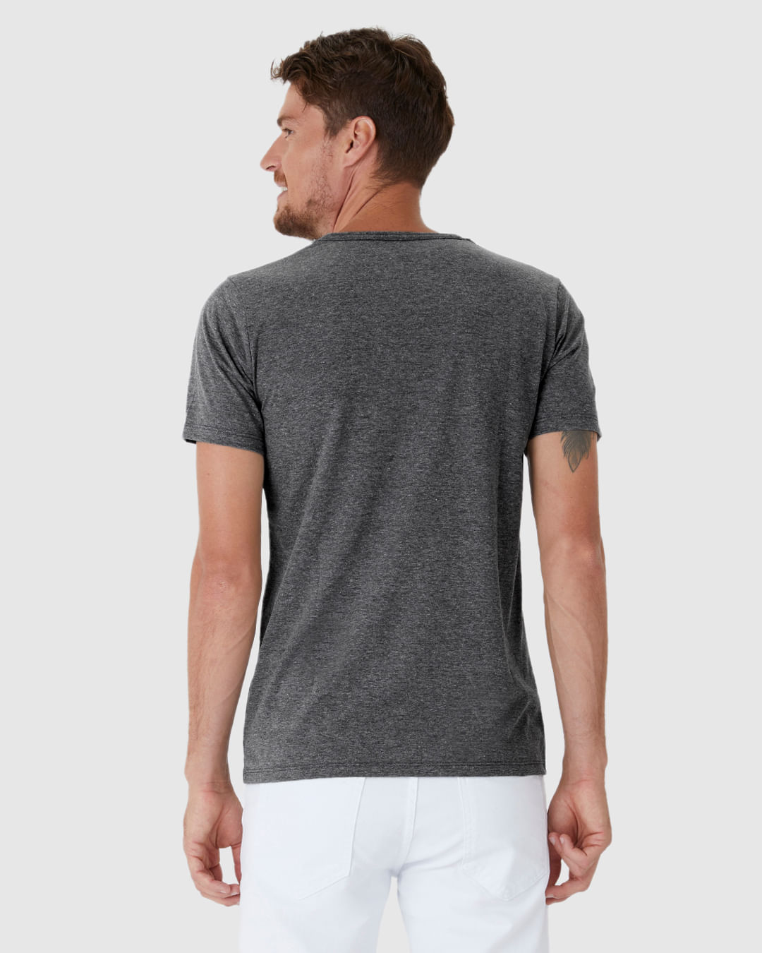 Camiseta Básica Masculina Slim Em Algodão - Imagem 30