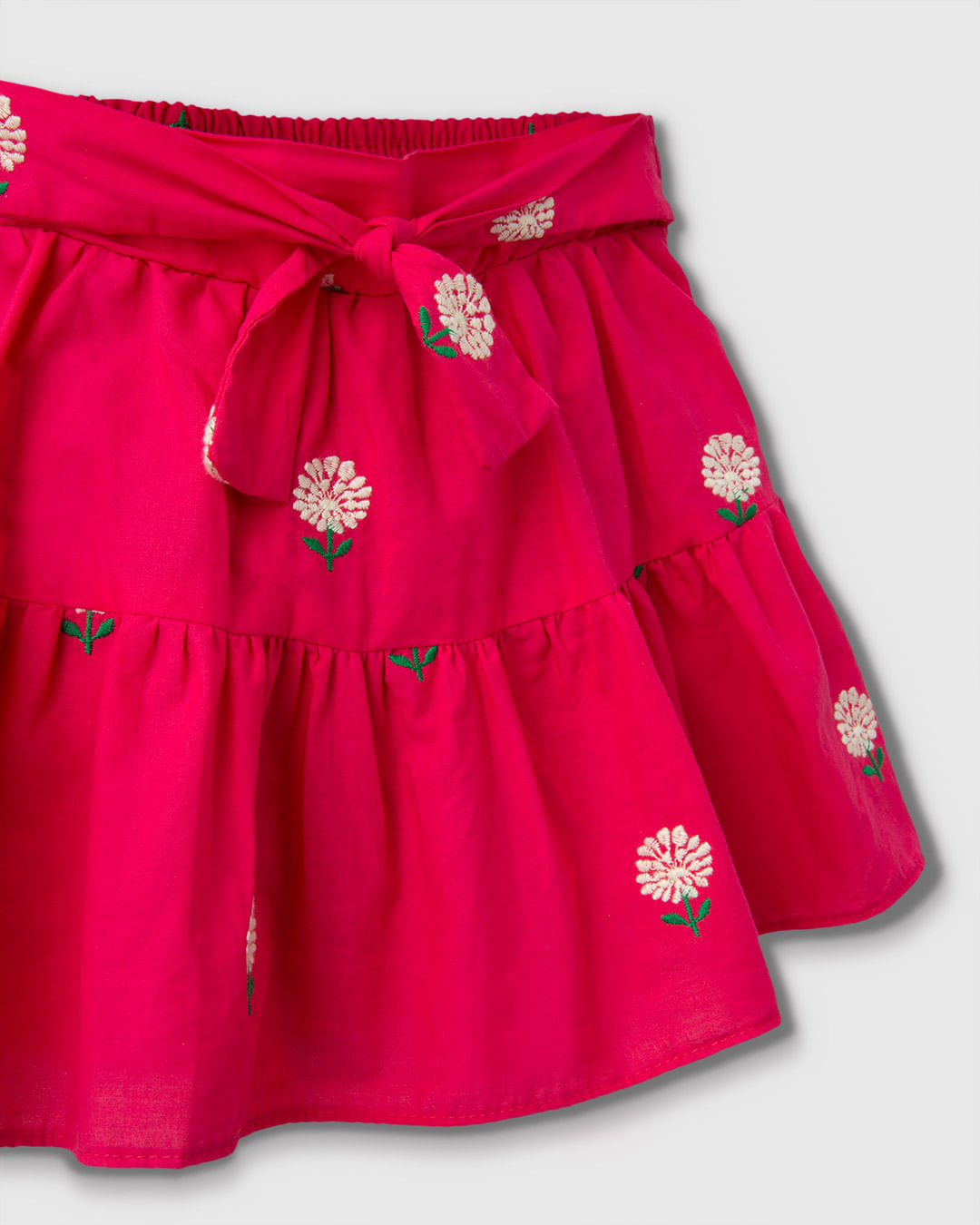 Conjunto Menina Blusa De Alça Com Saia Em Tecido Bordado - Carinhoso - Imagem 11