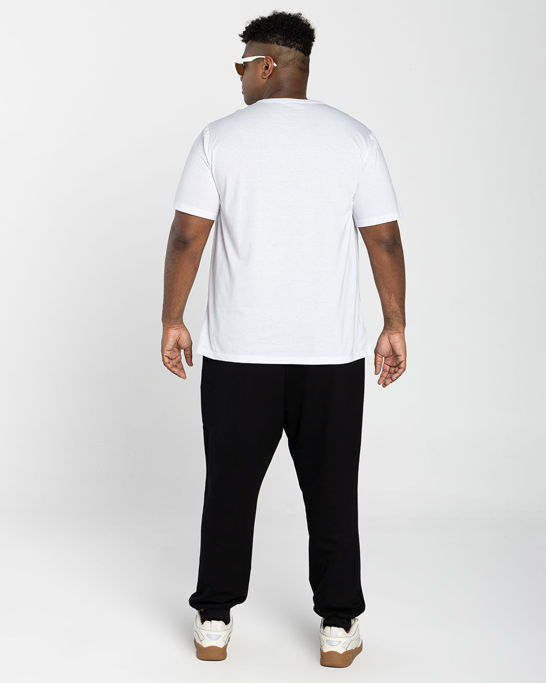 Camiseta Masculina Plus Size Tecnológica Air Em Mescla Algodão - BASICAMENTE - Imagem 20