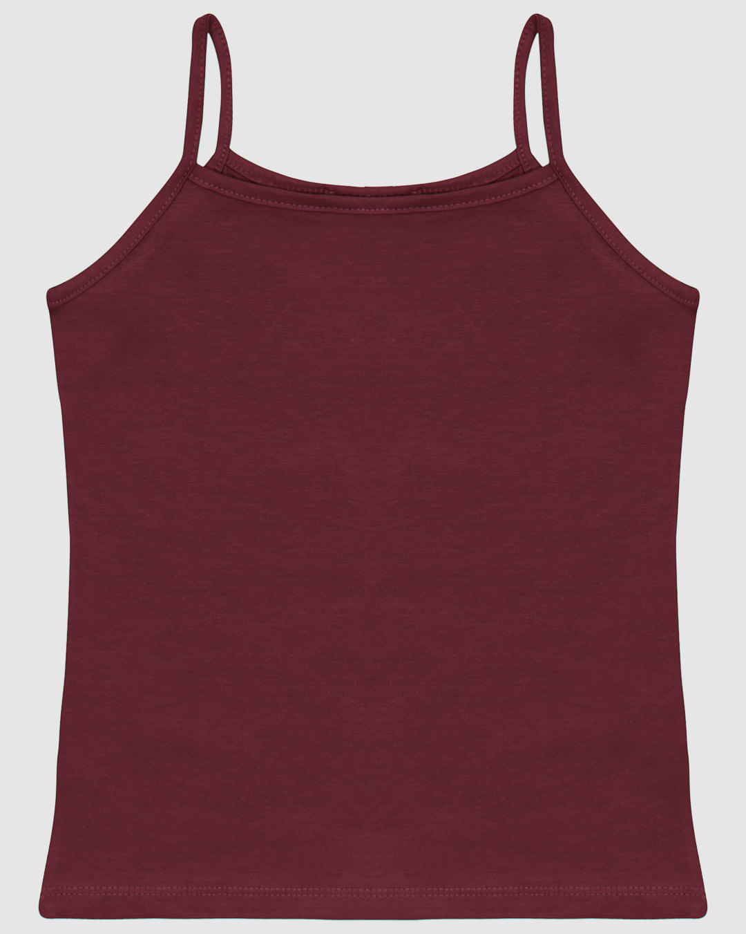 Regata Infantil Menina Decote Redondo Alça Fina Em Algodão Malwee Kids - Imagem 2