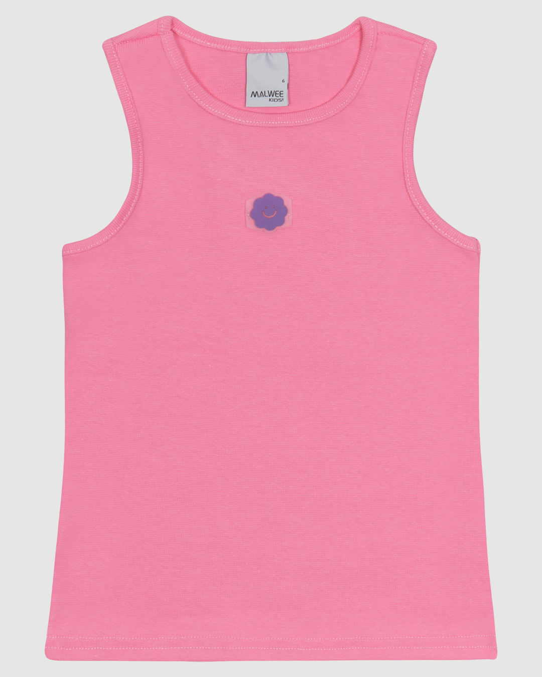 Regata Infantil Menina Nadador Em Ribana Algodão Malwee Kids - Imagem 2