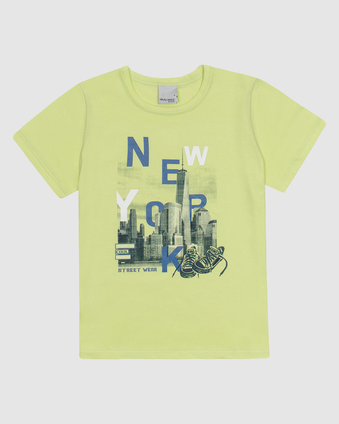 Camiseta Infantil Menino Manga Curta Estampa Frontal Em Algodão Malwee Kids - Imagem 2