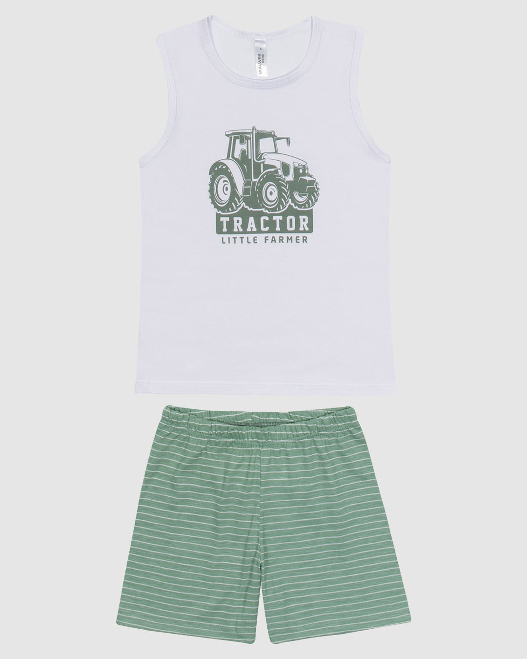 Pijama Infantil Menino Regata Estampa Frontal Em Algodão Malwee Kids