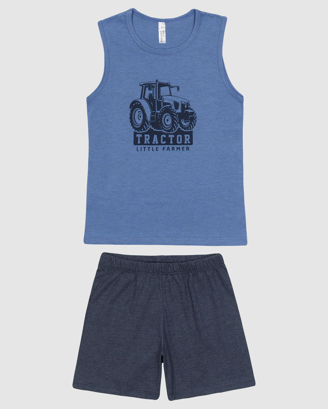 Pijama Infantil Menino Regata Estampa Frontal Em Algodão Malwee Kids - Imagem 3