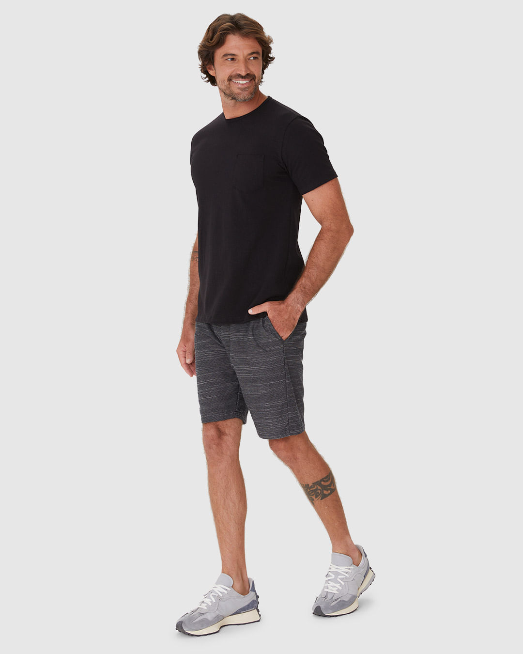 Bermuda Masculina Bolso Faca Em Algodão