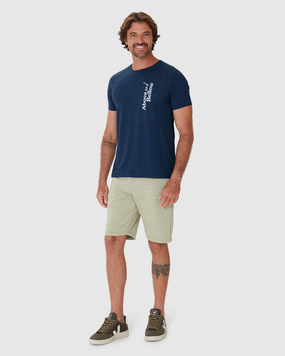 Camiseta Masculina Estampa Frontal Em Malha Algodão - Imagem 17