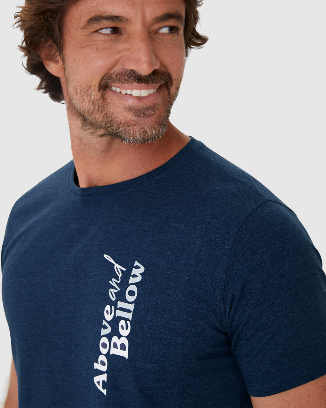 Camiseta Masculina Estampa Frontal Em Malha Algodão - Imagem 13