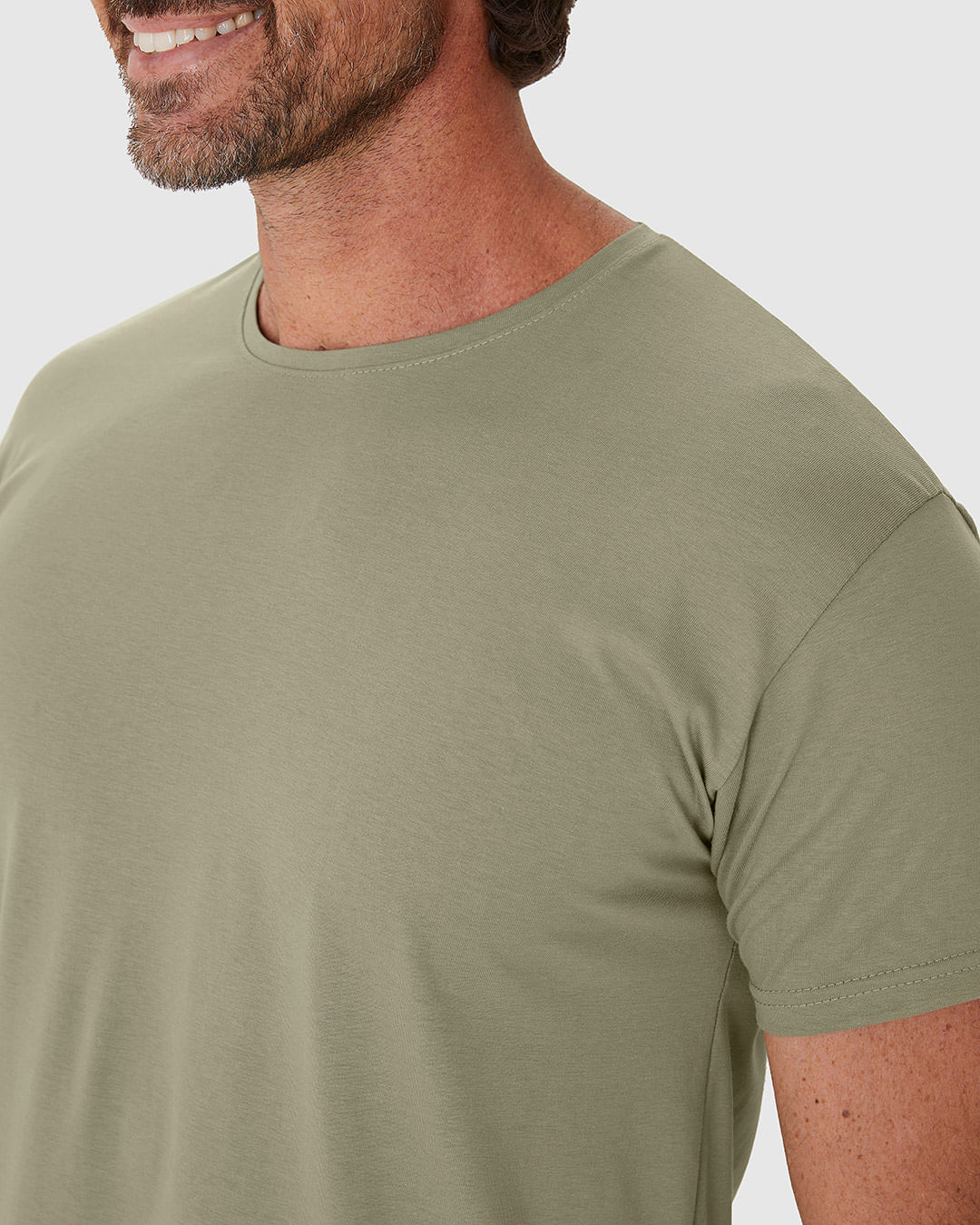 Camiseta Básica Masculina Decote Redondo Manga Curta Em Algodão Pima - Imagem 18