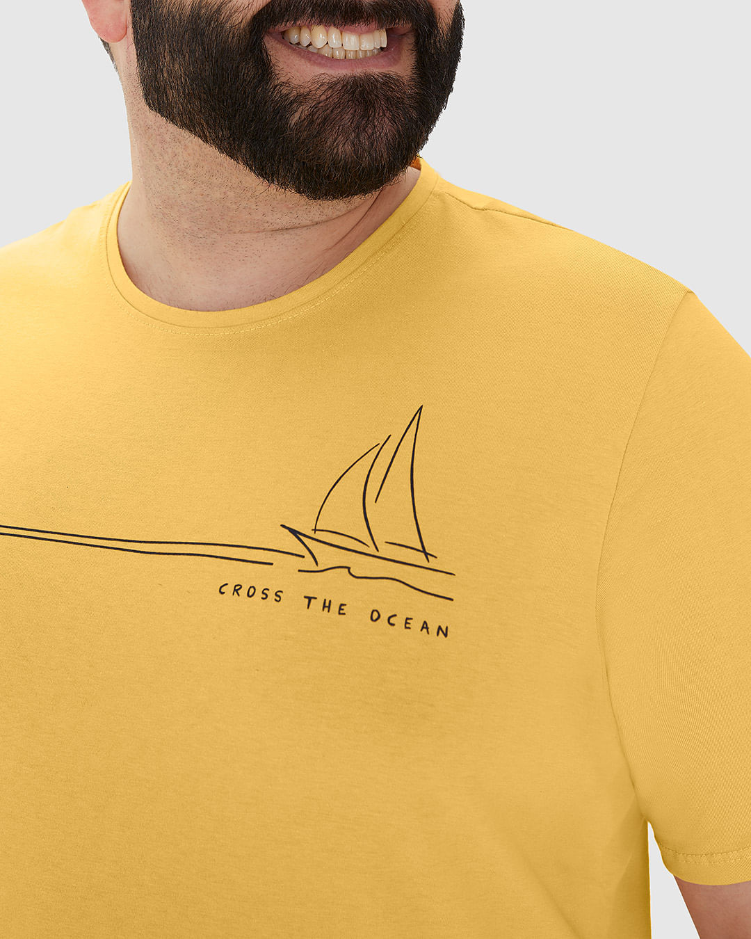 Camiseta Masculina Plus Size Decote Redondo Estampa Frontal Em Algodão - Imagem 18