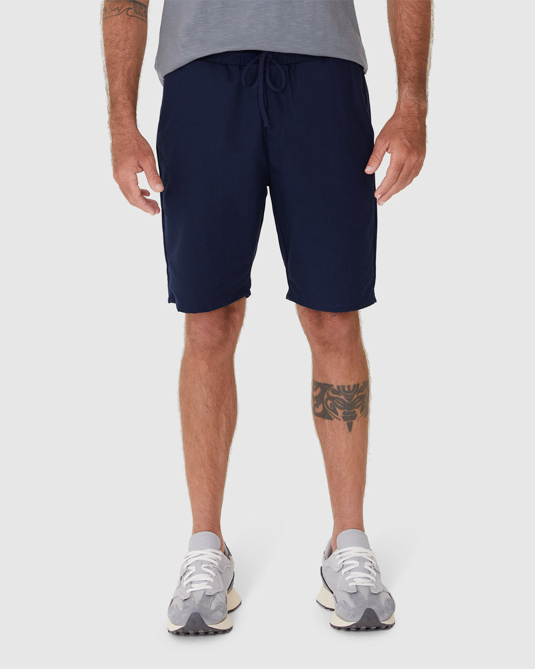 Bermuda Masculina Bolso Faca Em Algodão - Imagem 4