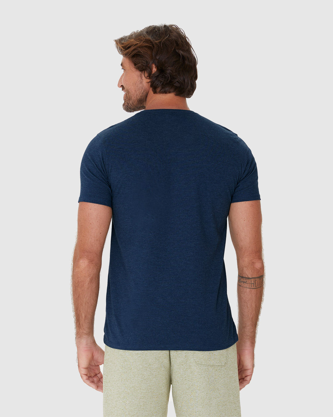 Camiseta Masculina Estampa Frontal Em Malha Algodão - Imagem 15