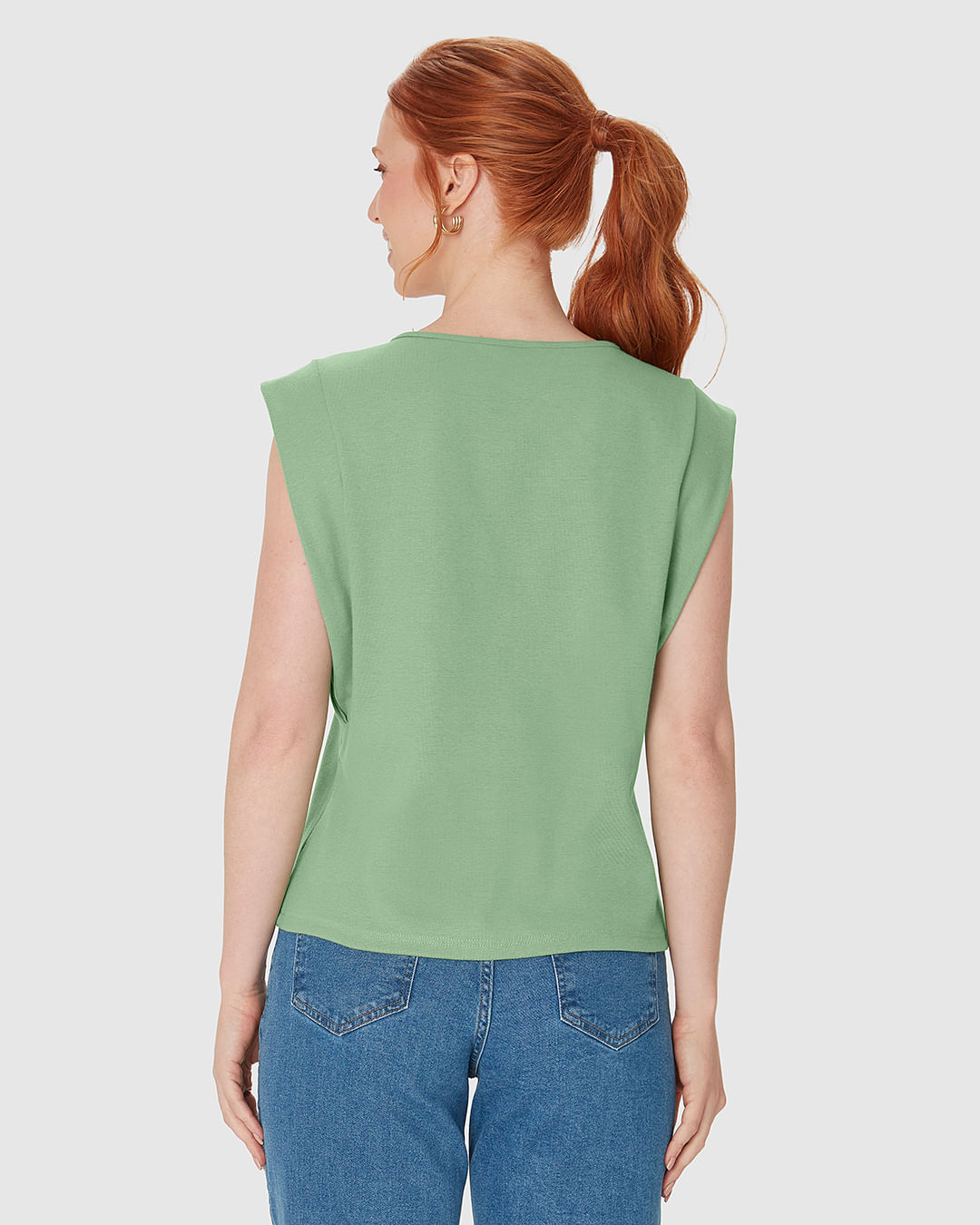 Regata Feminina Muscle Tee Decote Redondo Em Algodão - Imagem 20