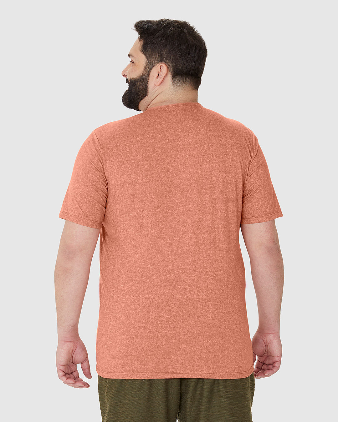 Camiseta Masculina Plus Size Em Malha Algodão Texturizada - Imagem 20