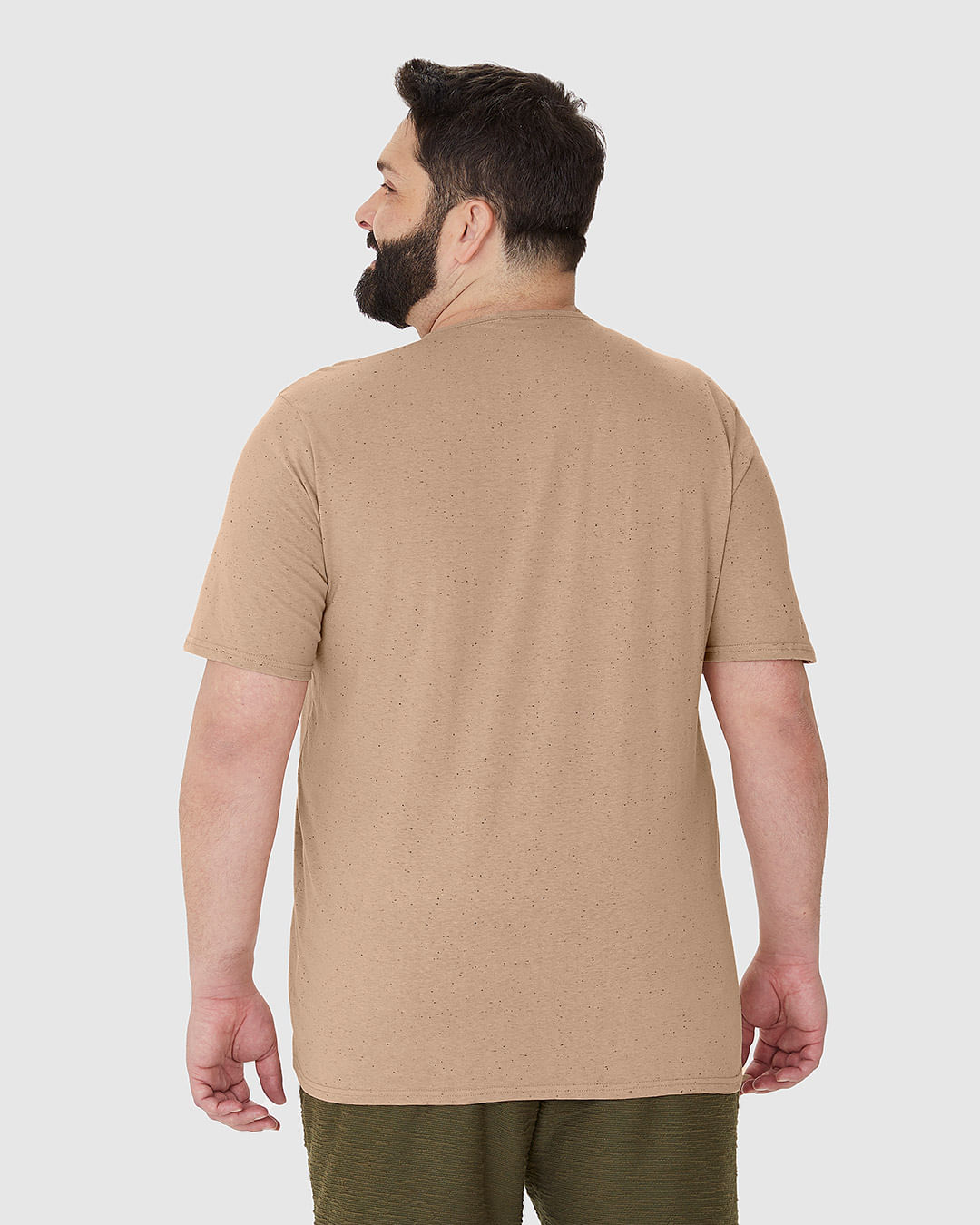 Camiseta Masculina Plus Size Bolso Frontal Em Malha Botonê - Imagem 25