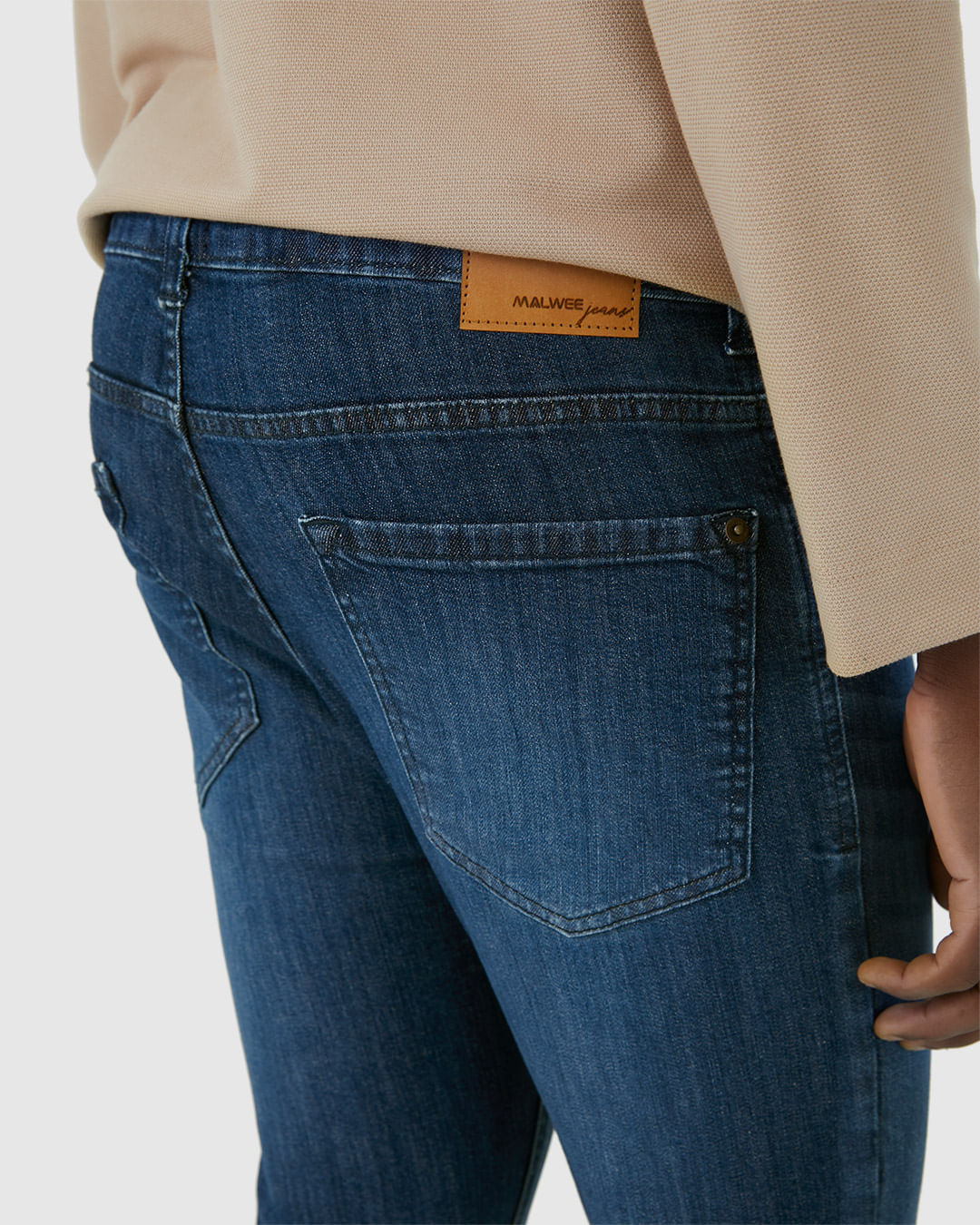 Calça Masculina Skinny Bolso Funcional Em Flex Jeans - Imagem 23