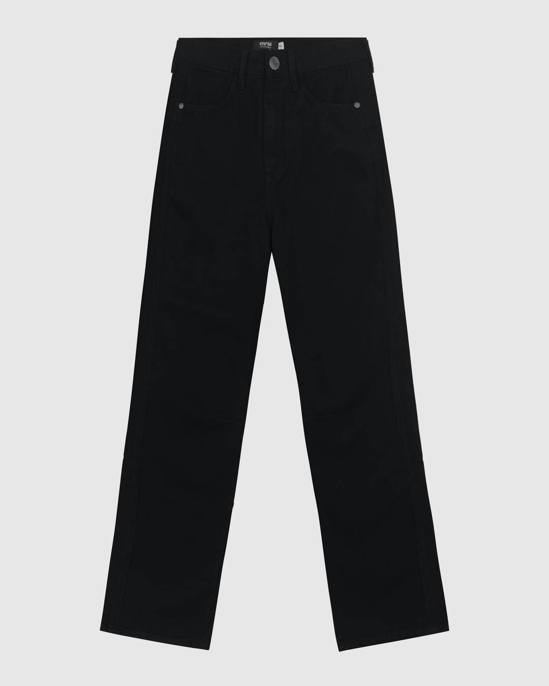 Calça Feminina Slouchy Cintura Alta Em Sarja 100% Algodão - ENFIM