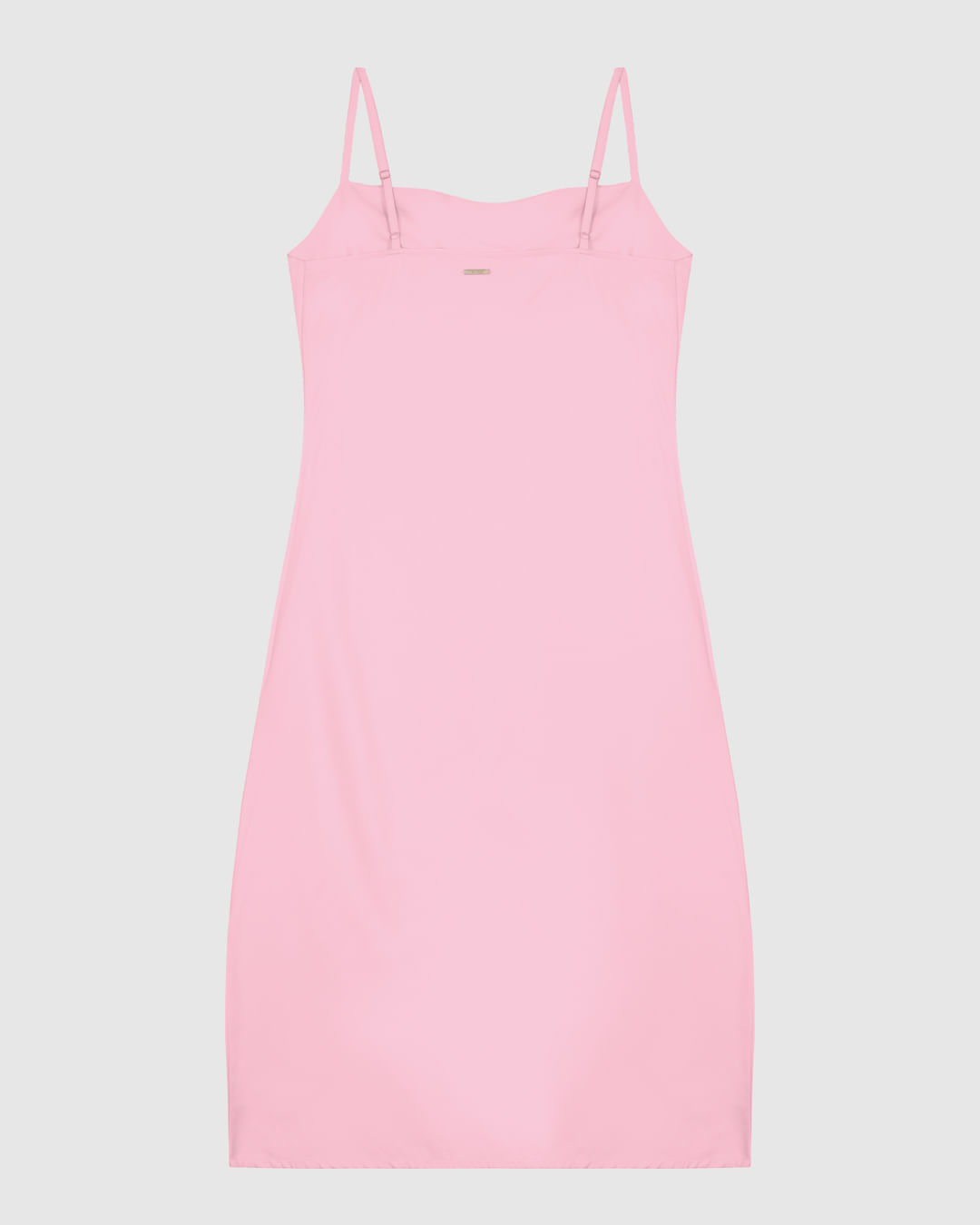 Vestido Midi Feminino Alça Fina Fenda Lateral Em Crepe De Viscose - ENFIM - Imagem 6