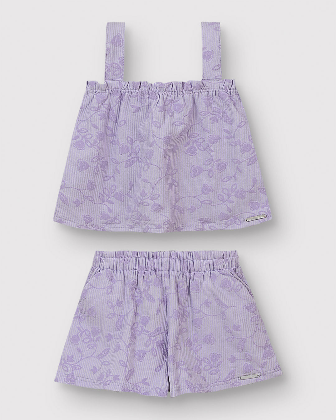 Conjunto Menina Estampa Puff Alto Relevo Em Malha Canelada - Carinhoso - Imagem 16