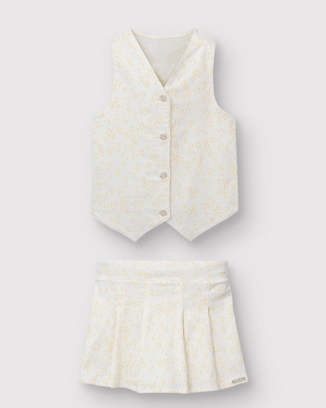 Conjunto Menina Colete E Shorts Saia Estampa Floral Em Bengaline - Carinhoso - Imagem 14