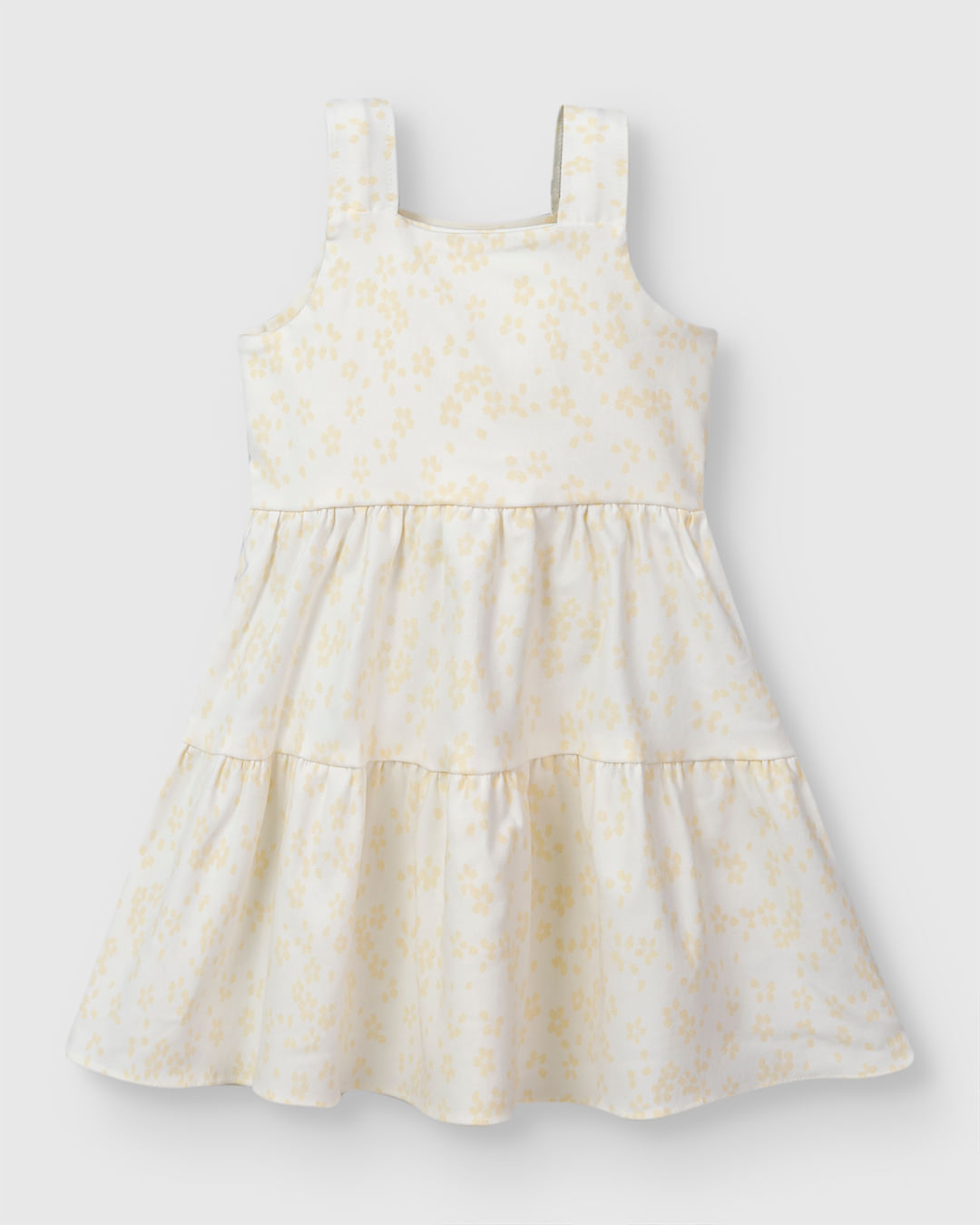 Vestido Menina Rodado Faixa Amarração Em Bengaline - Carinhoso - Imagem 3