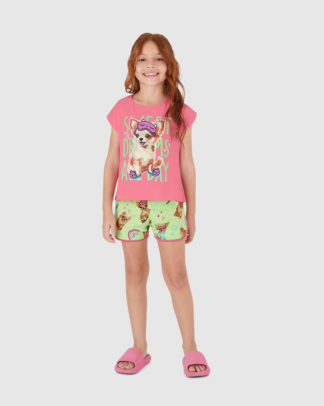 Pijama Infantil Menina Sweet Dreams All Day Em Algodão Malwee Kids