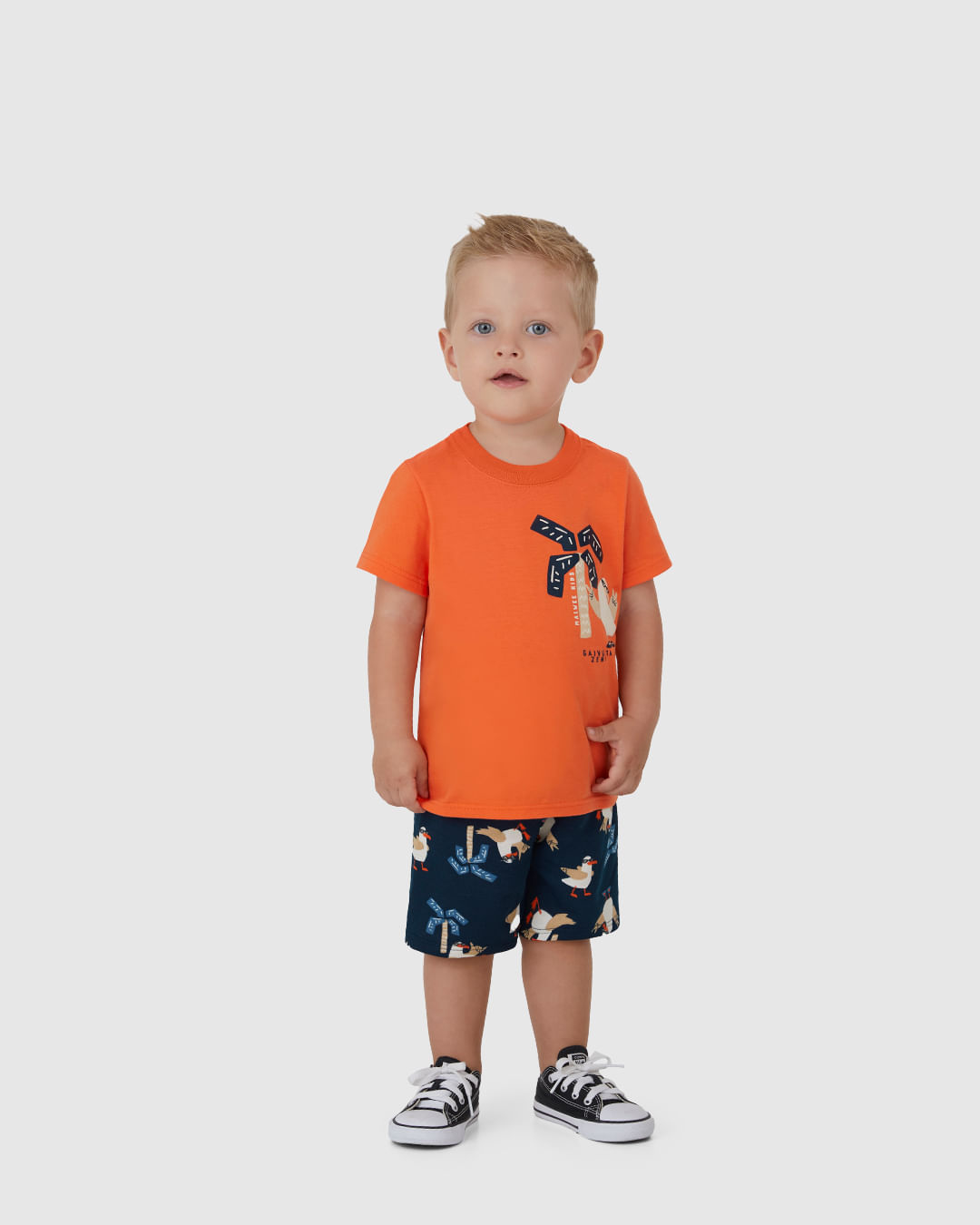 Conjunto Infantil Menino Gaivota Zen! em Algodão Malwee Kids