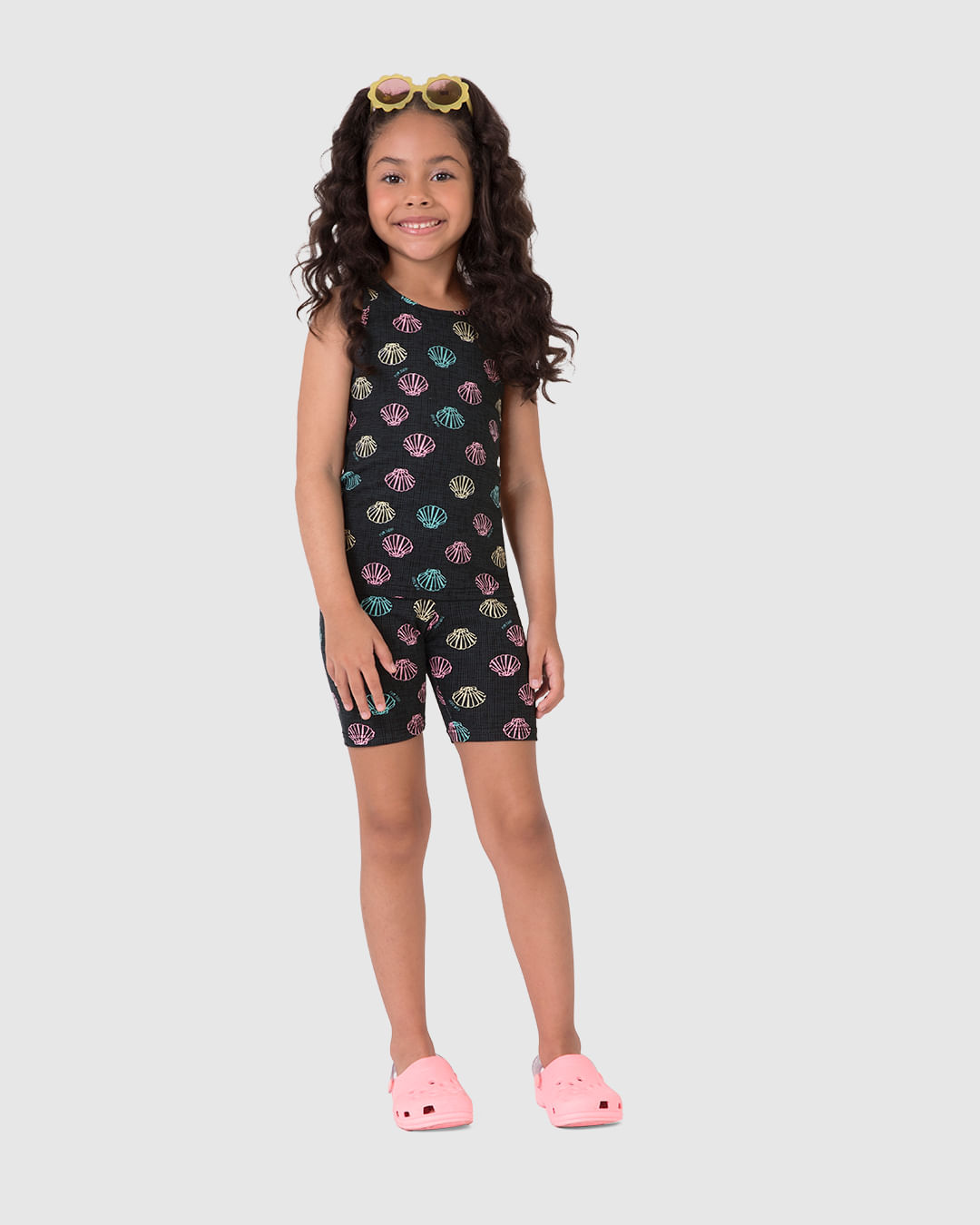 Bermuda Infantil Menina Estampada Em Algodão Malwee Kids