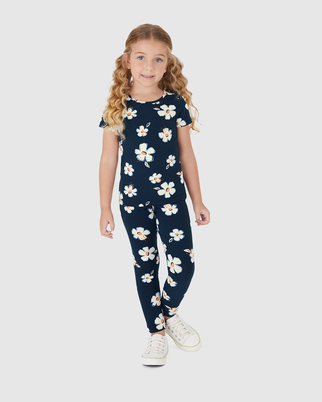 Calça Legging Infantil Estampada Em Algodão Malwee Kids - Imagem 17