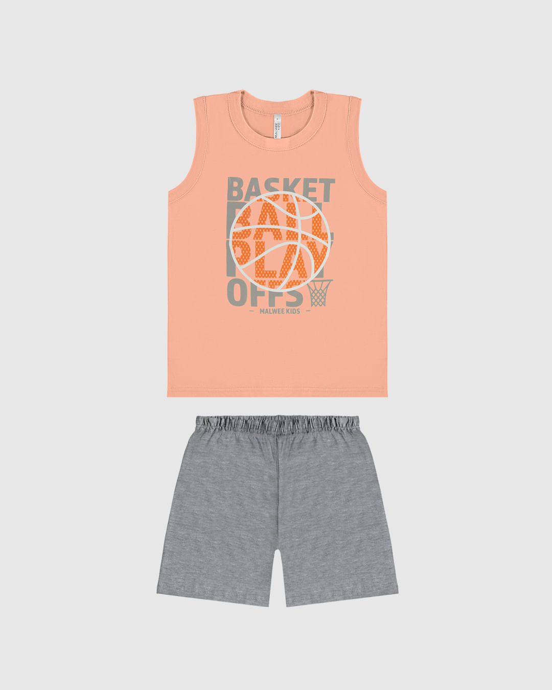 Pijama Infantil Menino Regata Estampa Frontal Em Algodão Malwee Kids - Imagem 7