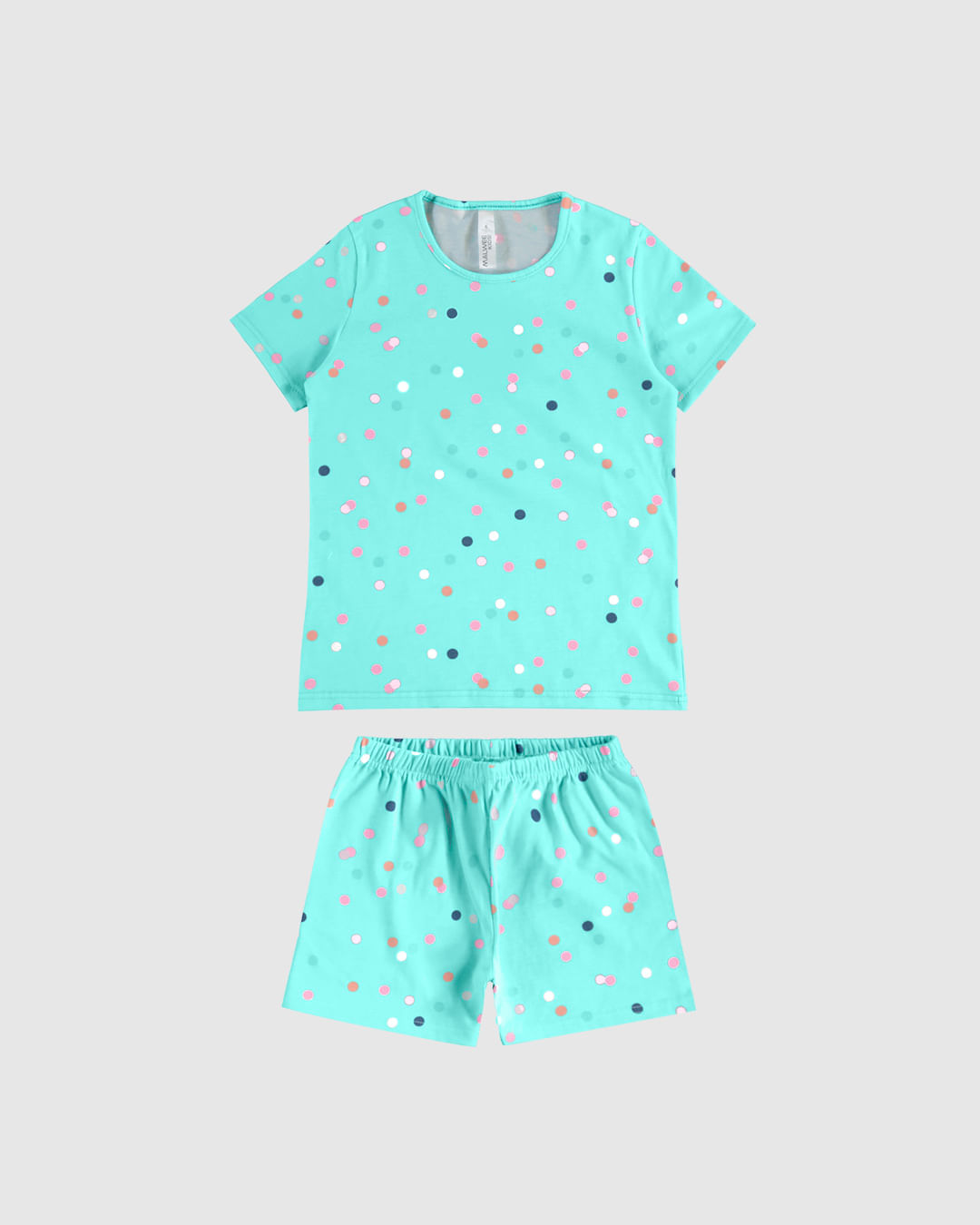 Pijama Infantil Menina Estampa Poá Em Algodão Malwee Kids - Imagem 6