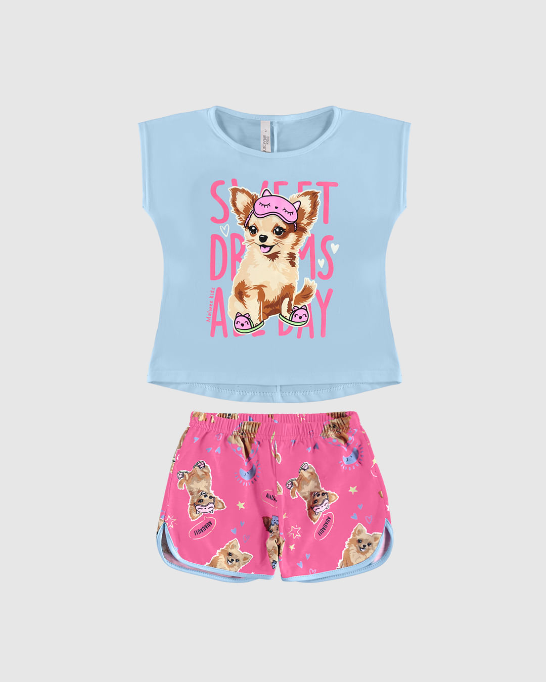 Pijama Infantil Menina Sweet Dreams All Day Em Algodão Malwee Kids - Imagem 3