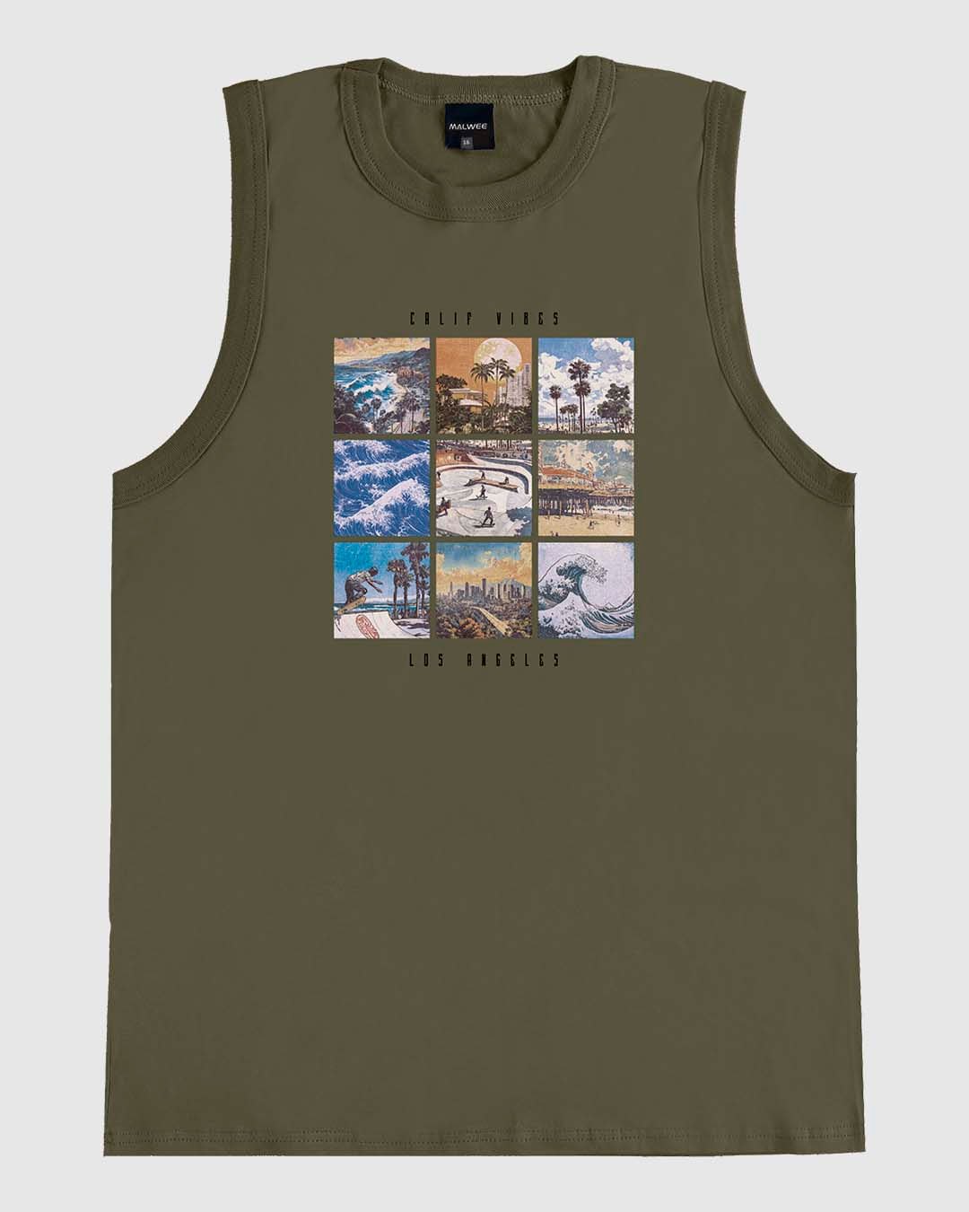 Regata Menino Calif Vibes Los Angeles Em Algodão Malwee Kids