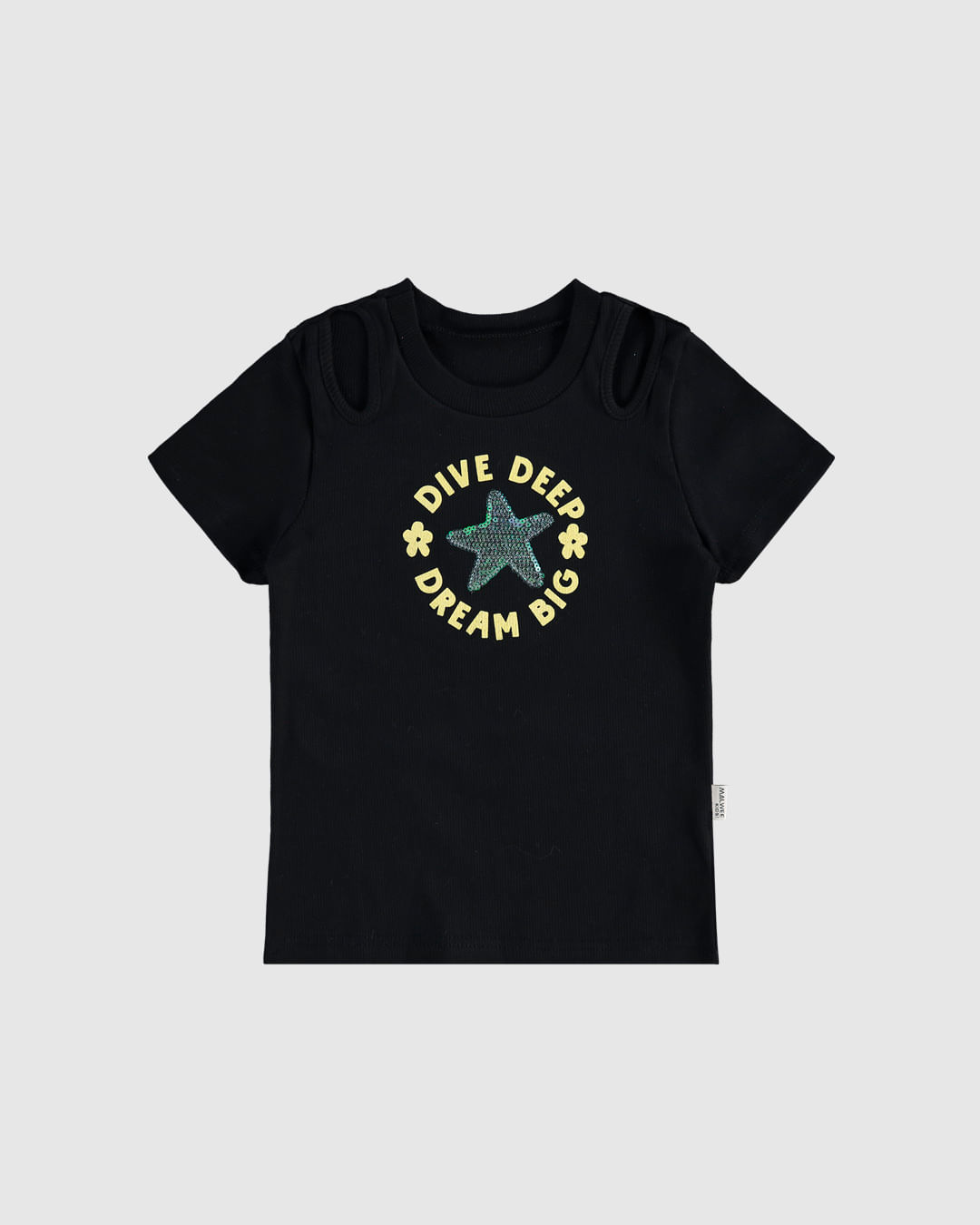 Blusa Infantil Menina Detalhe Vazado No Ombro Em Ribana Malwee Kids